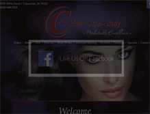 Tablet Screenshot of ccshair-skin-body.com